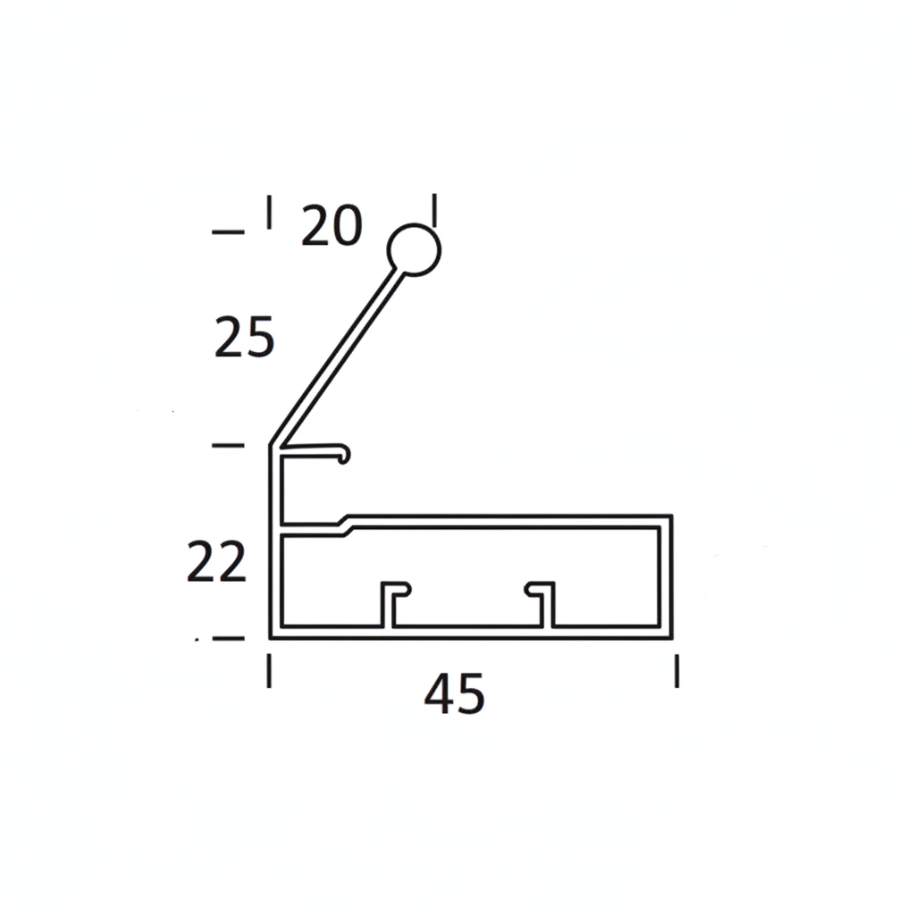 Aluminum Shutter Handle Profile