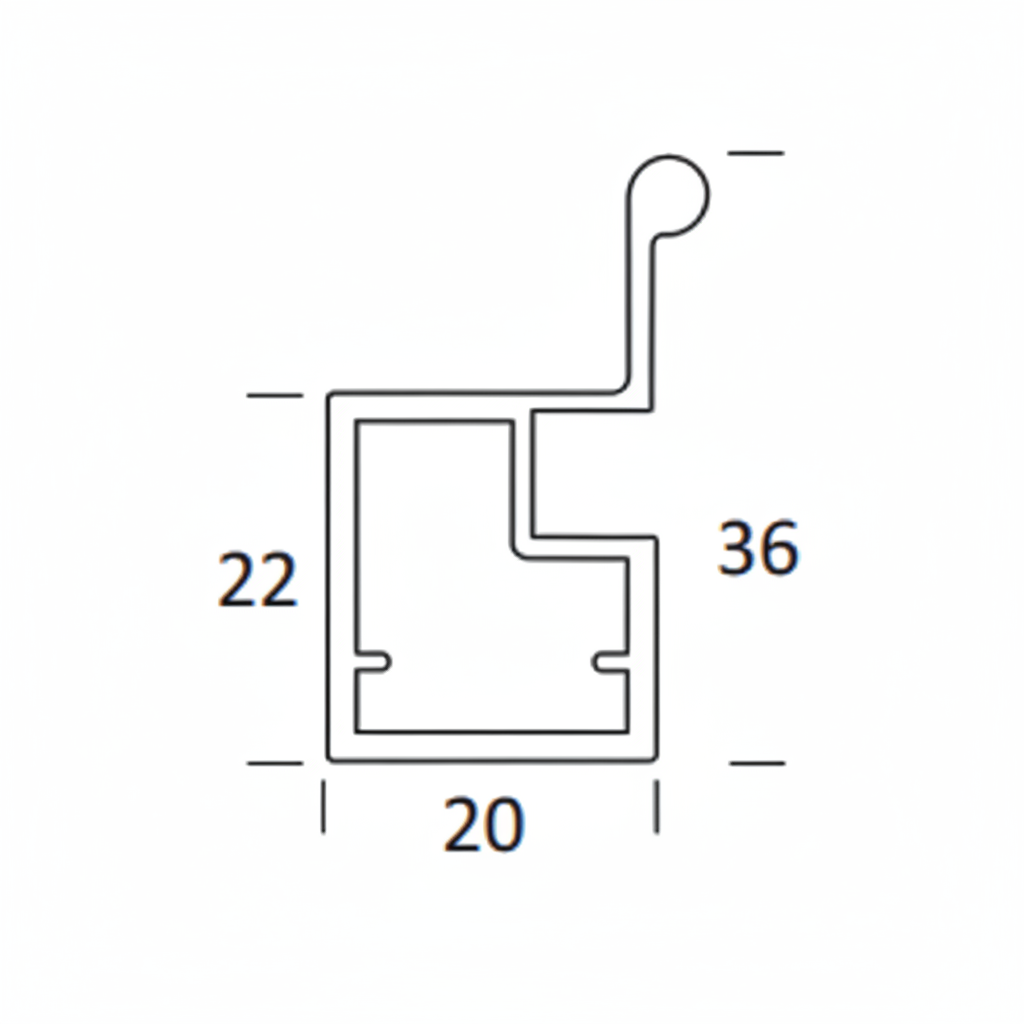 Aluminum Shutter Handle Profile