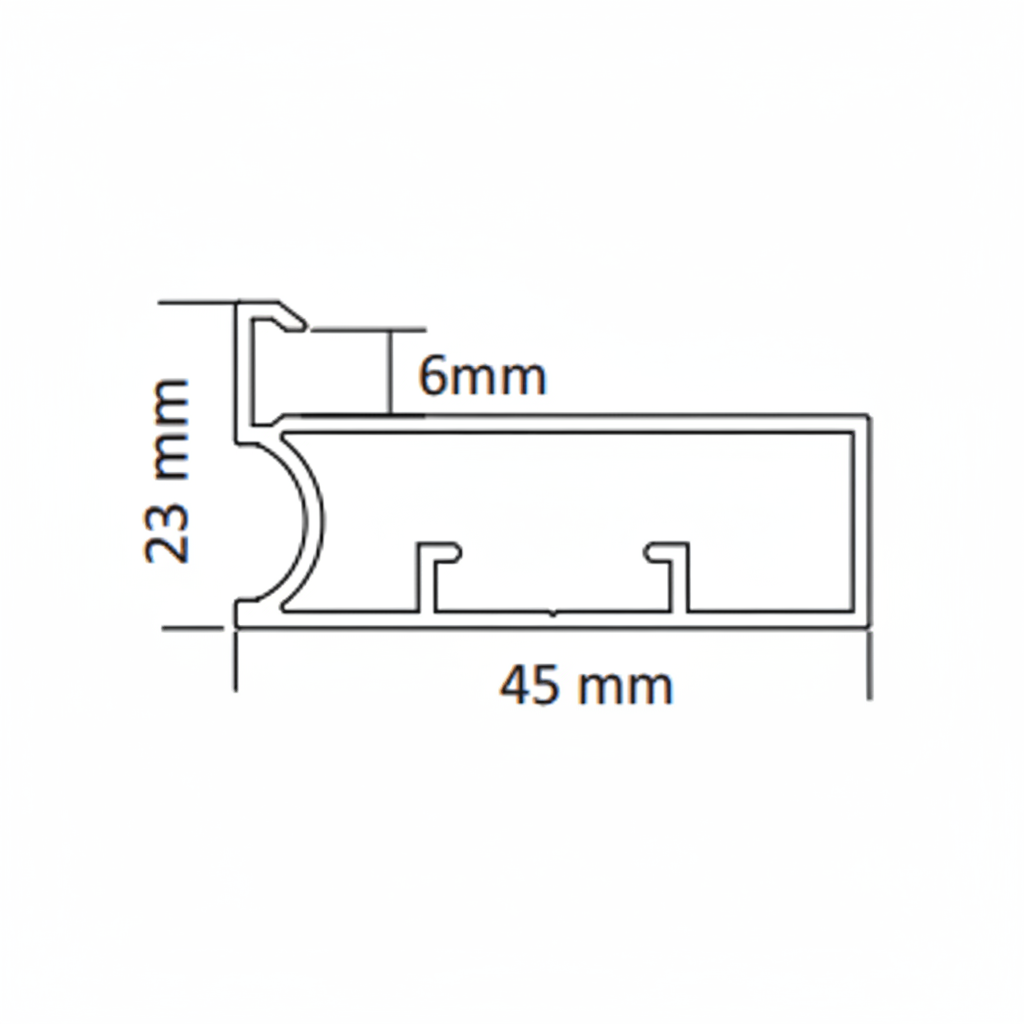 Aluminum Shutter Handle Profile