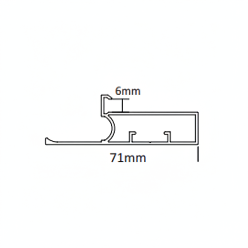 Aluminum Shutter Handle Profile