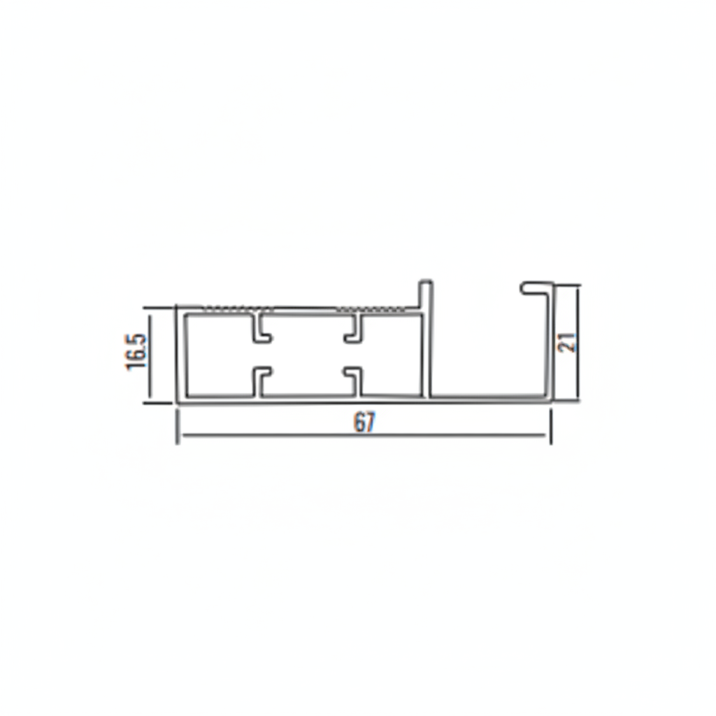Aluminum Shutter Handle Profile