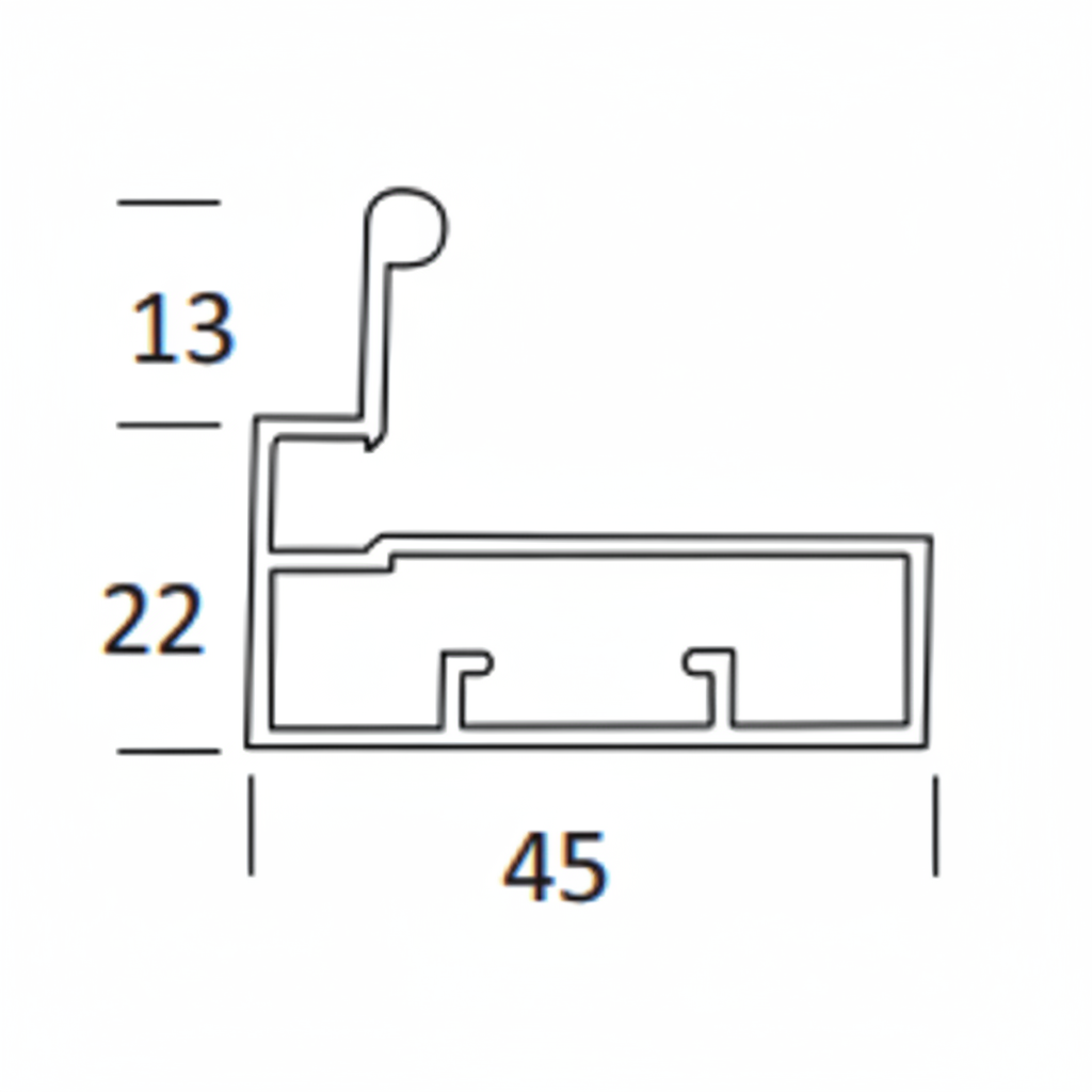Aluminum Shutter Handle Profile