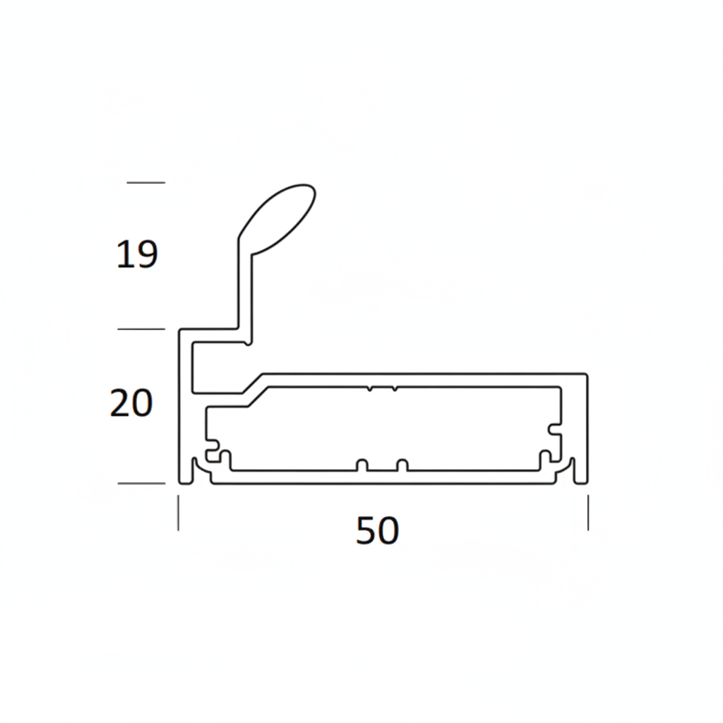 Aluminum Shutter Handle Profile