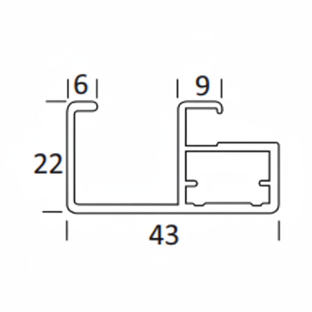 Aluminum Shutter Handle Profile