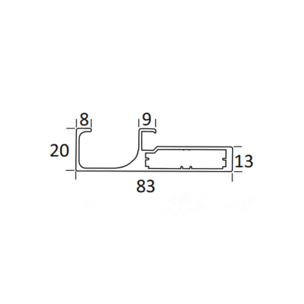Aluminum Shutter Handle Profile