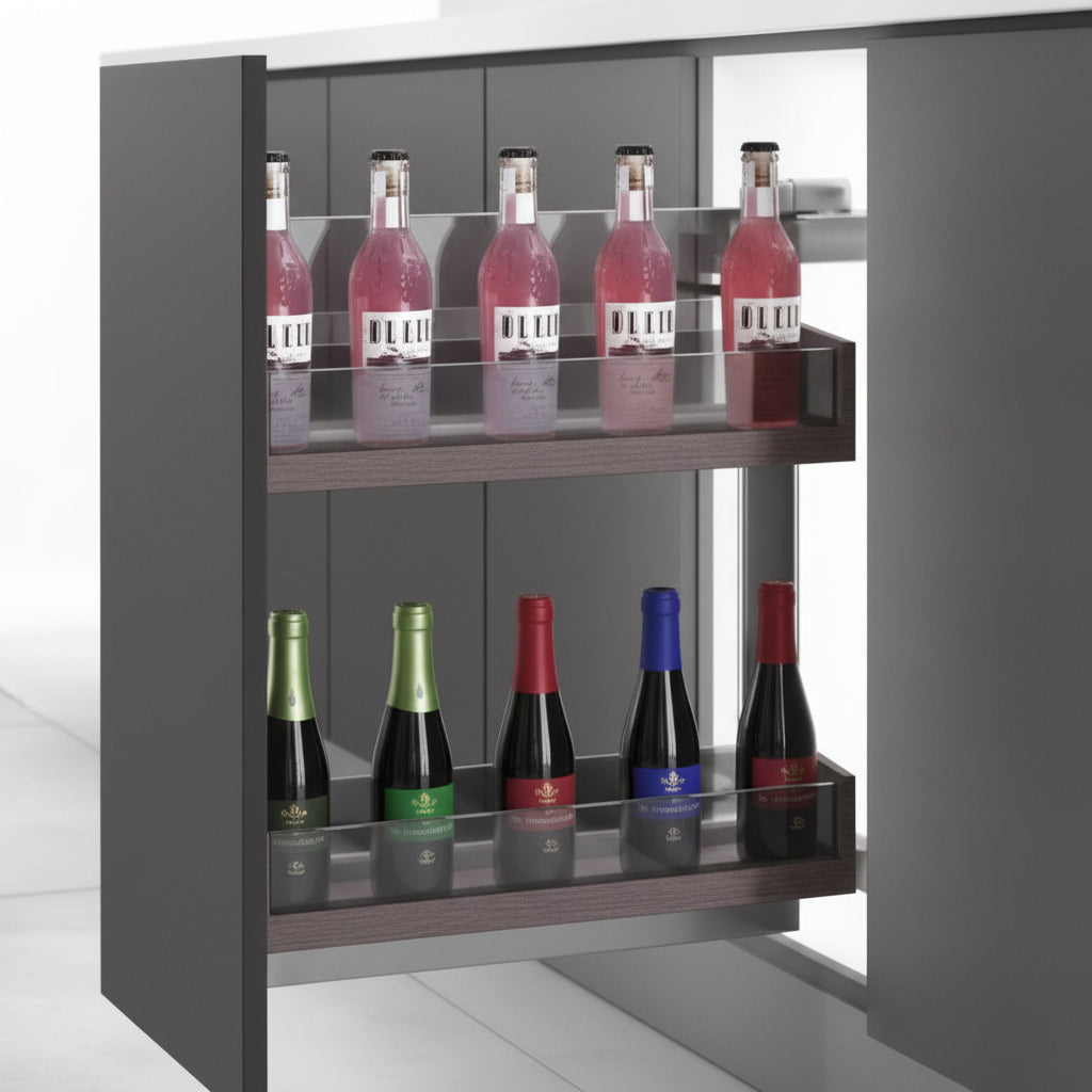 Glass Shelf Pullout (2 Shelf)