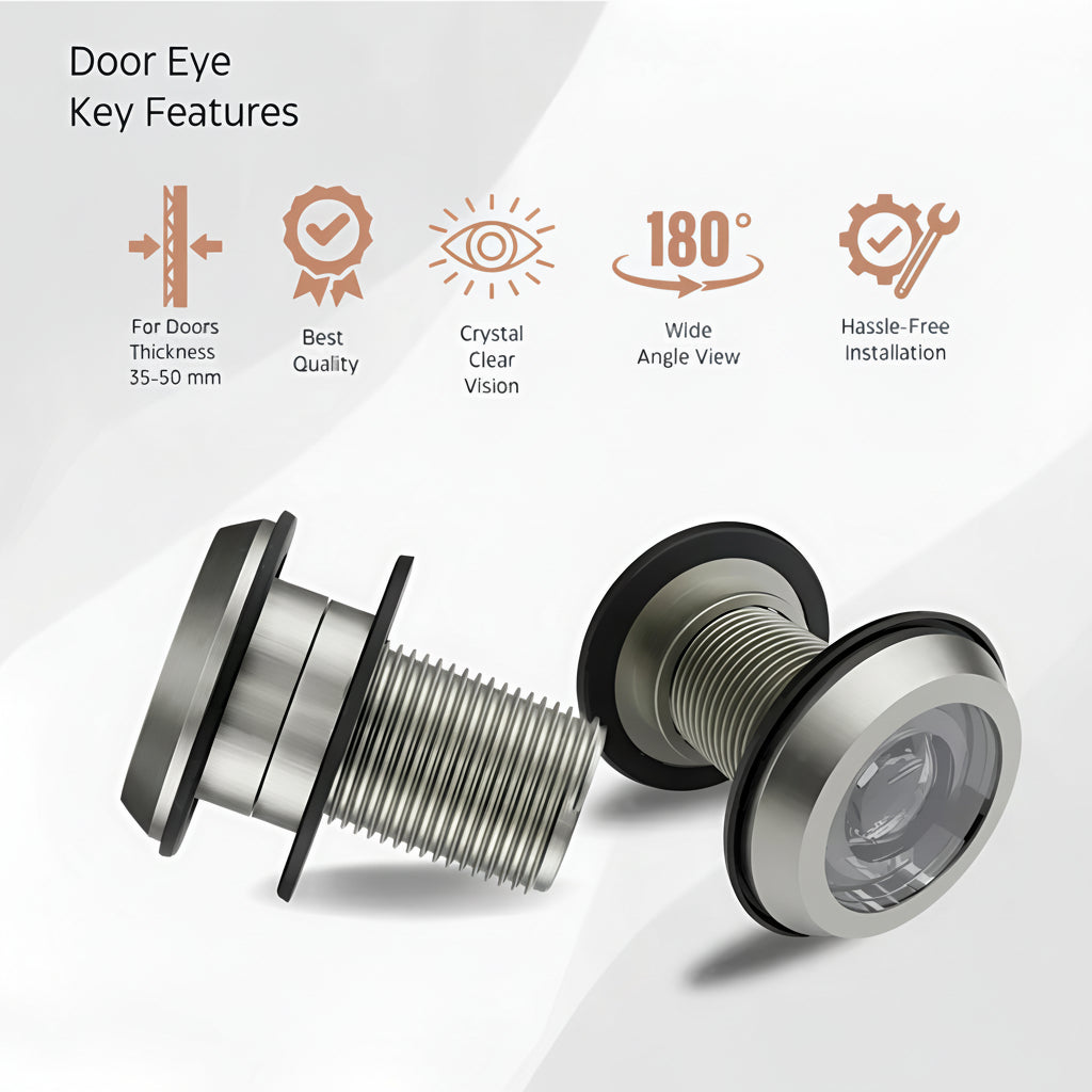 Brass Door Eye Viewer (Wide-Angle 360)