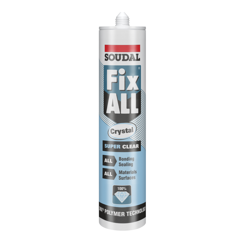 Soudal Fix All Crystal Super Clear Silicon Sealent ( High Strength)