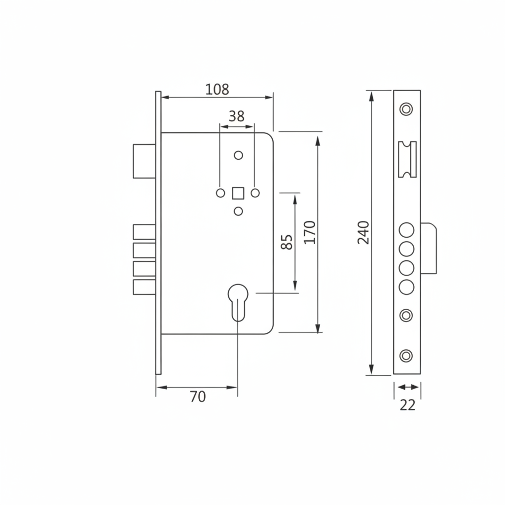 Mortise Body (4 bolt 4 stroke)