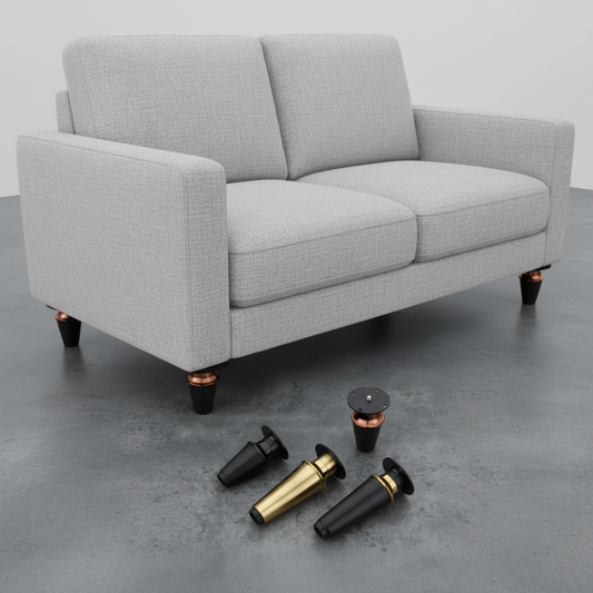 Sar Sofa Leg Cylinder Black | Gold, Antique Brass (SL-22)