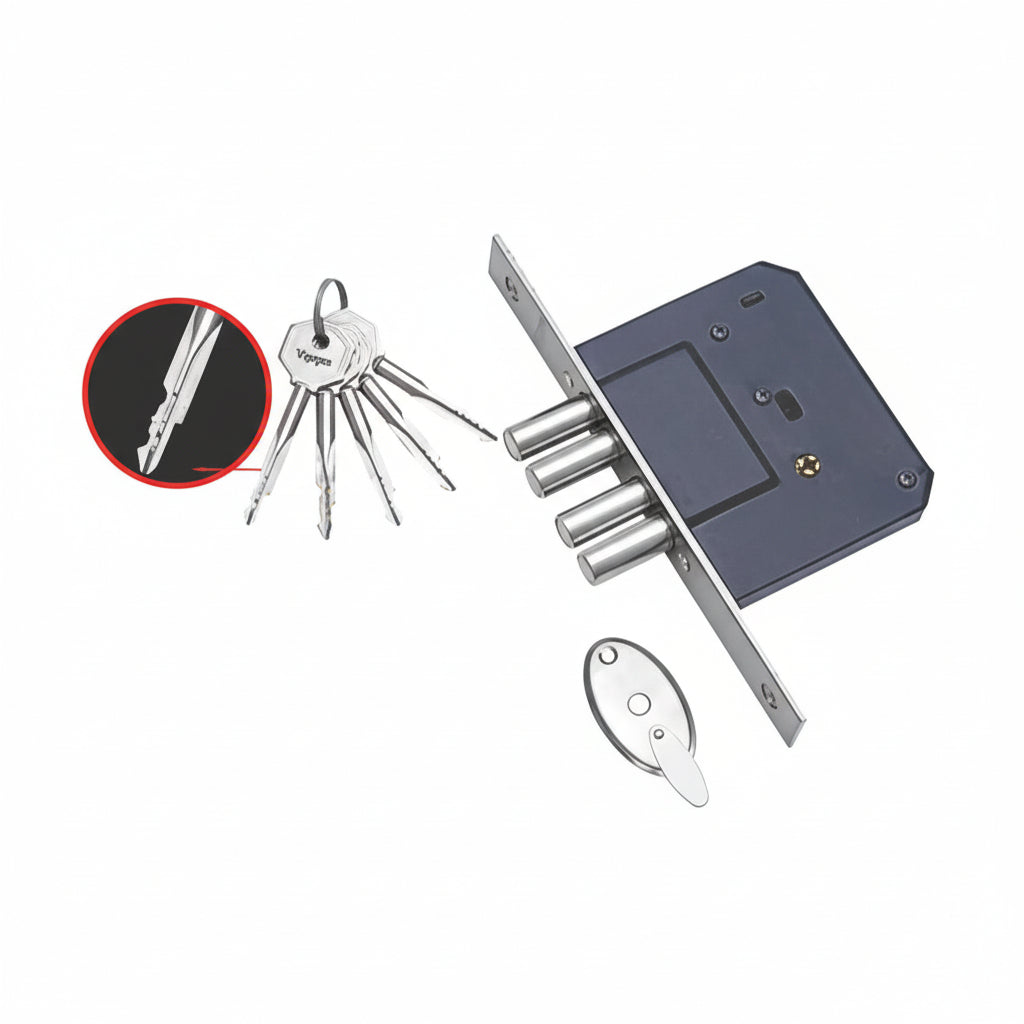 Vijayan Star Key Dead with 4 Dead Bolts (Black)