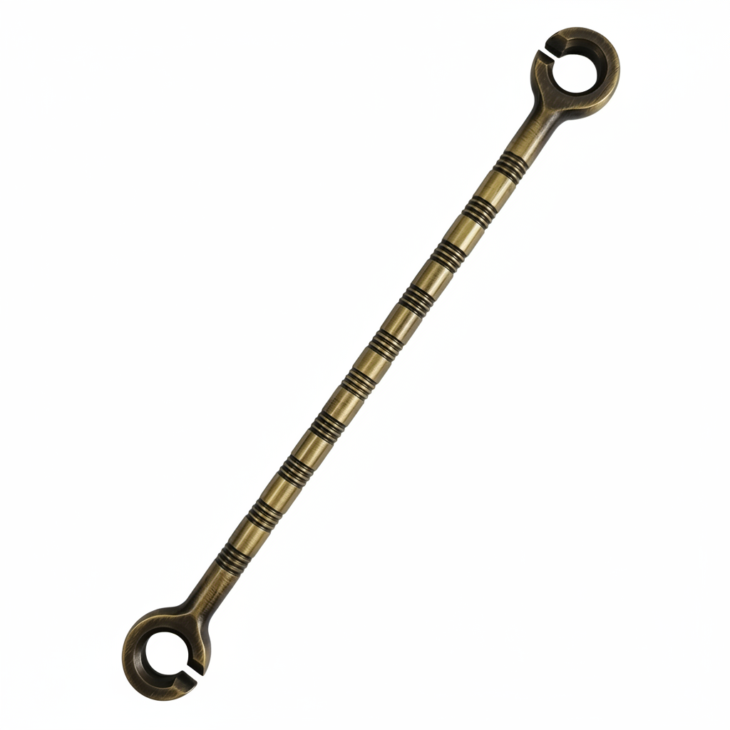 antique brass finish SS-304 stainless steel jhula chain link with a multi-link Ring Saliya design and ribbed segments for traditional Oonjal and indoor swings.