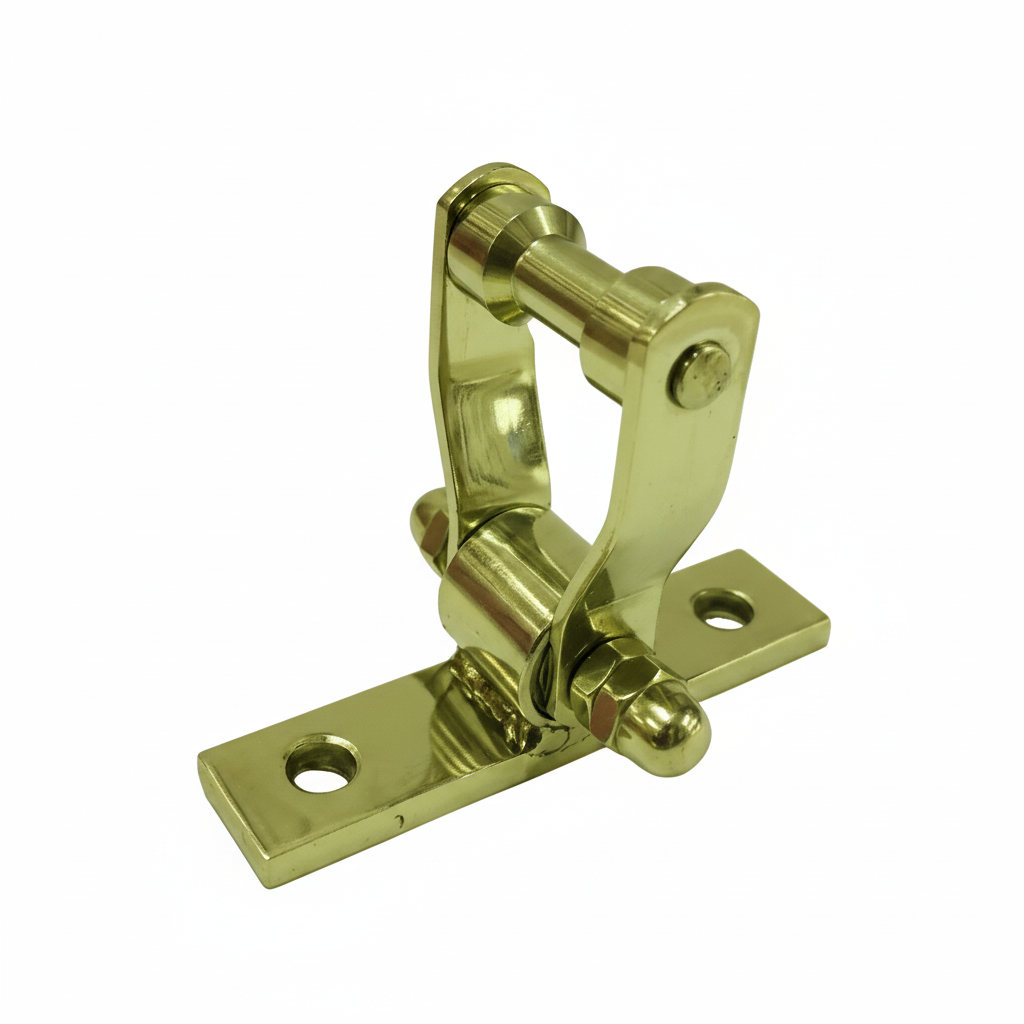 A premium DLP104 T-Type Bearing Kada ceiling hook in a sophisticated antique brass finish. This heavy-duty hardware features a horizontal T-bar mounting base for superior stability, a specialized roller bearing mechanism for silent, frictionless rotation, and a reinforced safety bolt assembly—ideal for luxury ceiling fans, indoor swings, and decorative chandeliers.