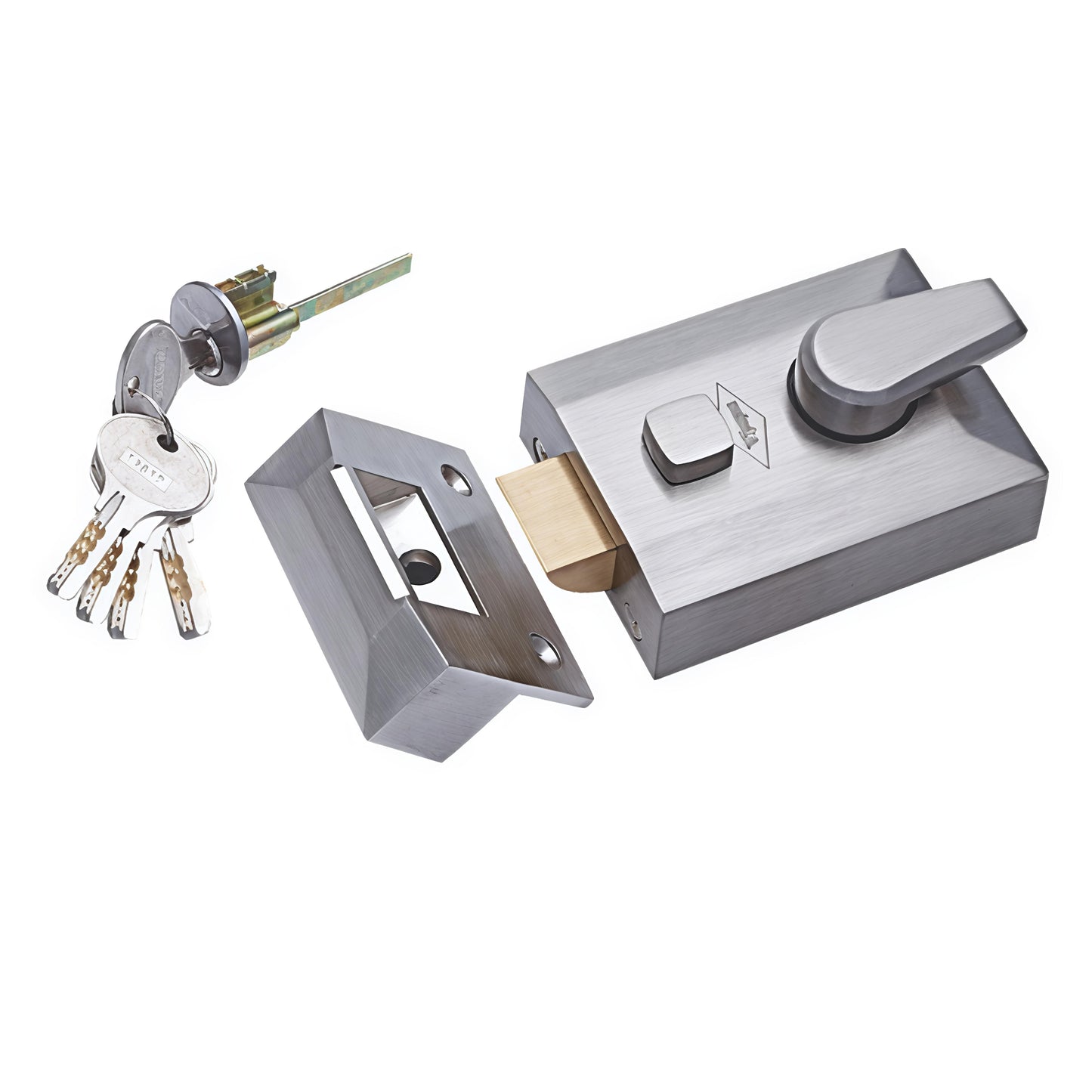 Vijayan Premium Night Latch with Ultra keys, for Outside Opening Door