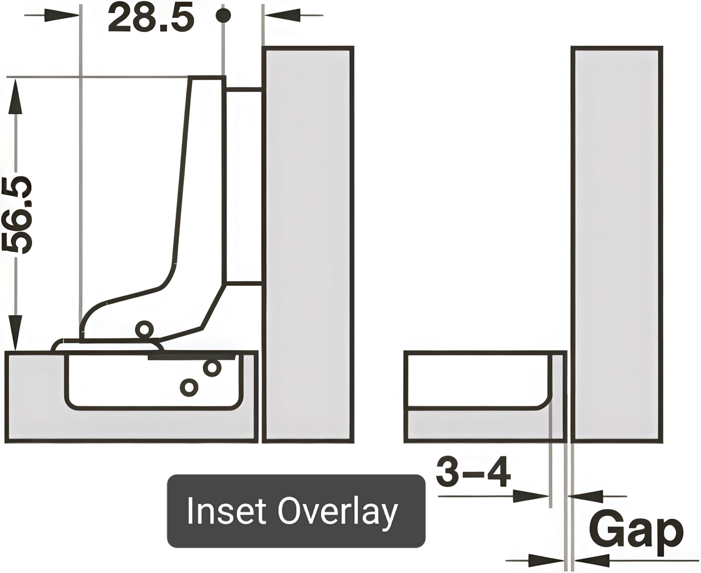 Hafele Auto Hinges Regular Close (Non soft)