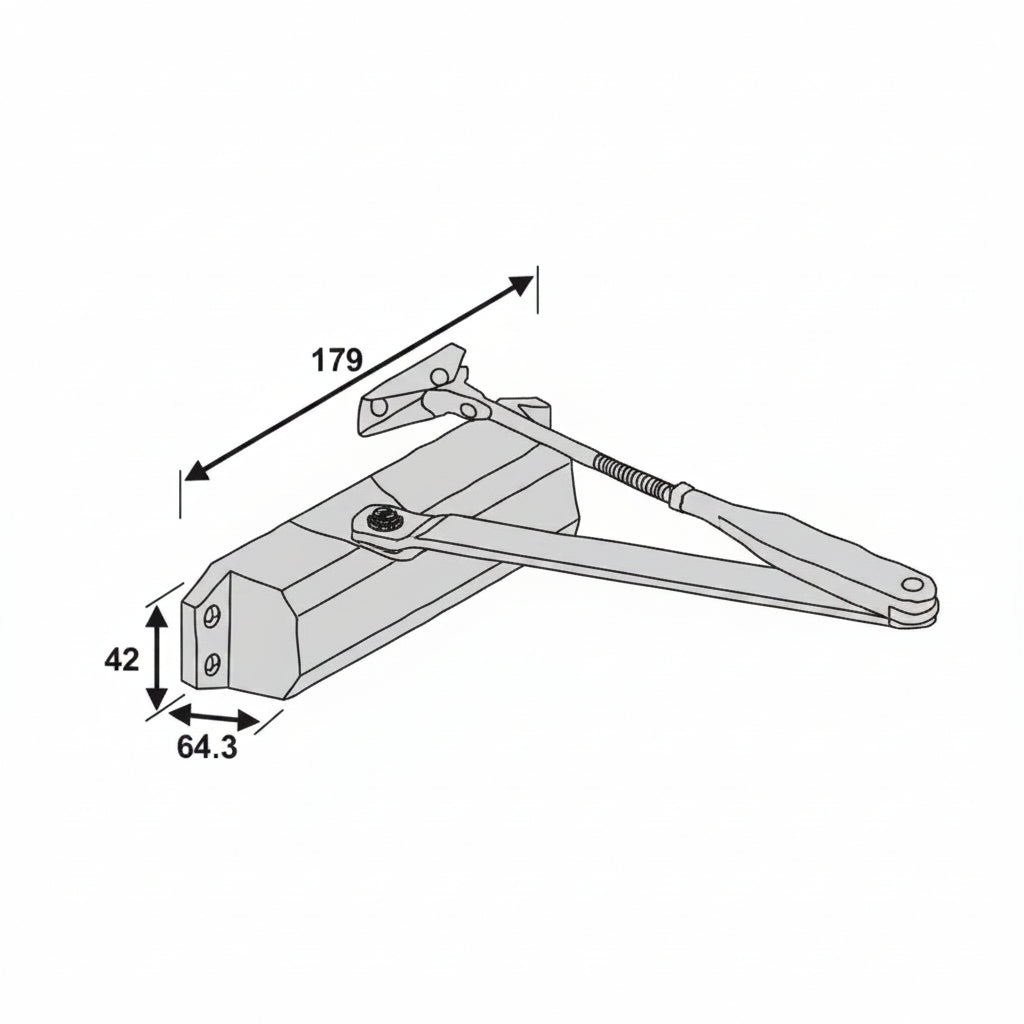 Kzone Open Door Closer 65 to 80kg Capacity (KDC 01)