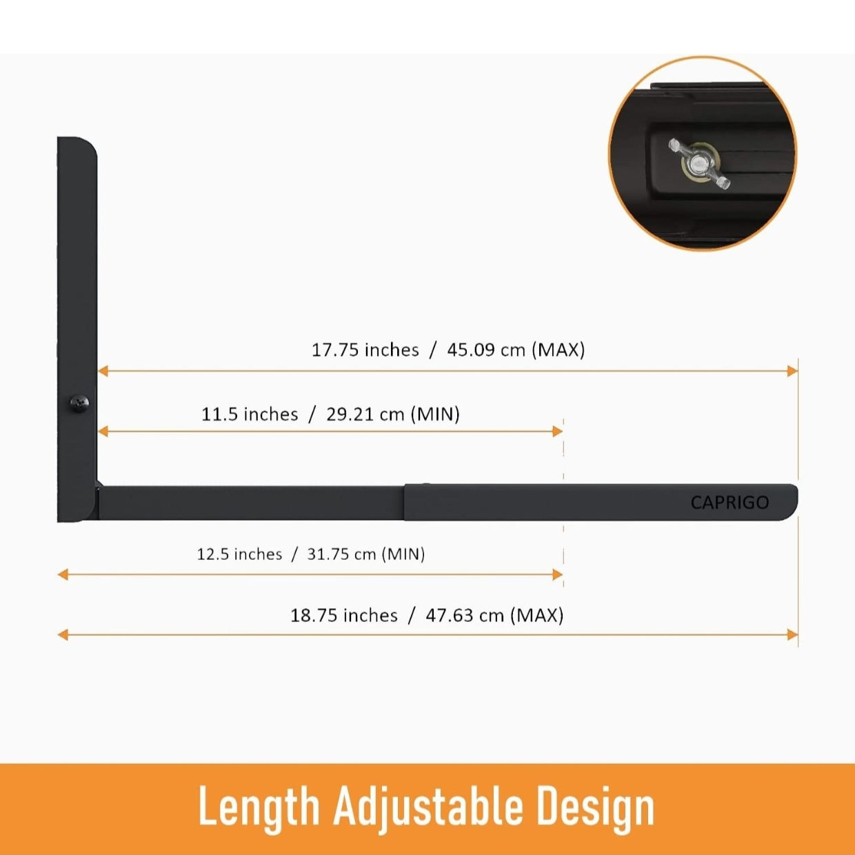 Microwave Stand in Black & White Colour