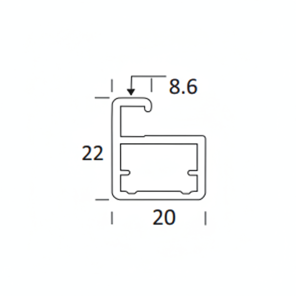 Aluminum Shutter Handle Profile