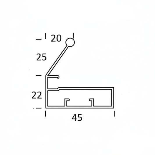Aluminum Shutter Handle Profile
