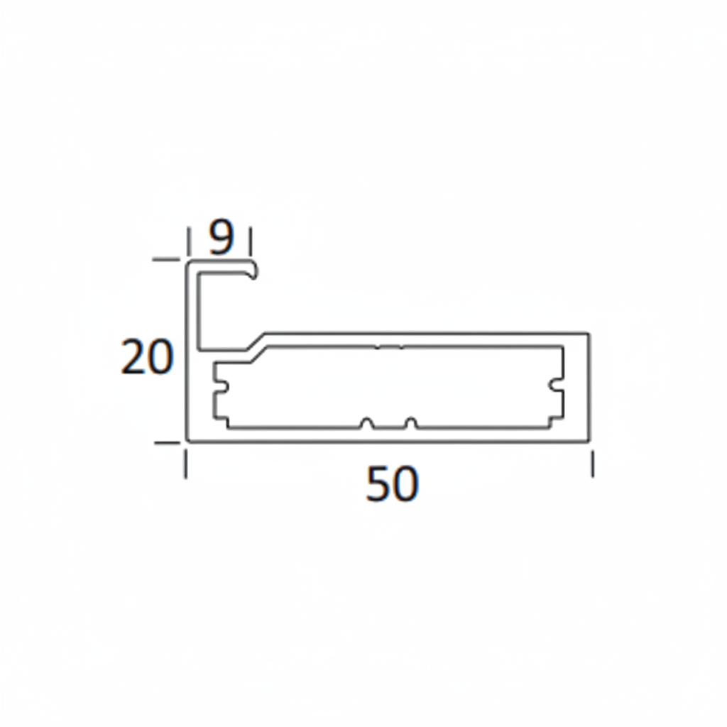 Aluminum Shutter Handle Profile
