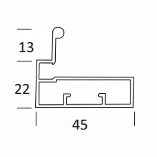 Aluminum Shutter Handle Profile