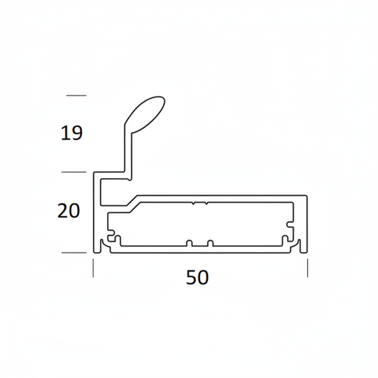 Aluminum Shutter Handle Profile