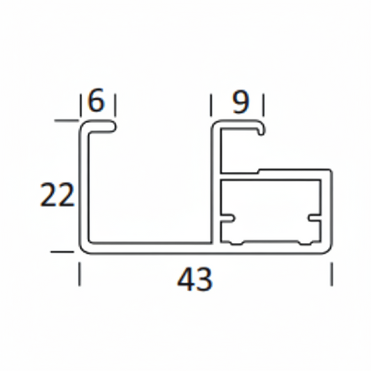 Aluminum Shutter Handle Profile