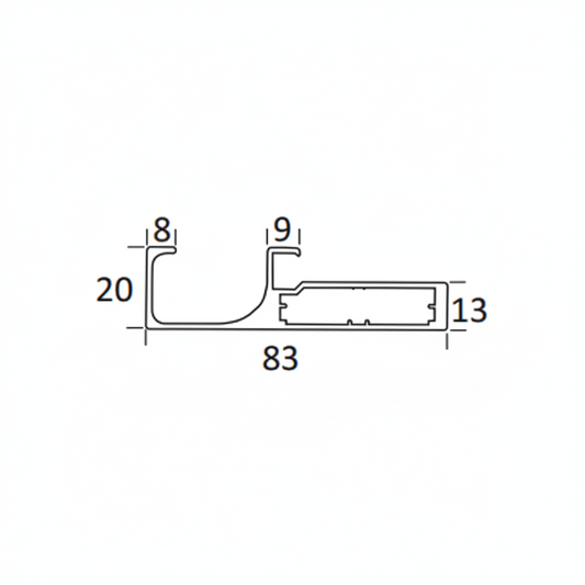 Aluminum Shutter Handle Profile