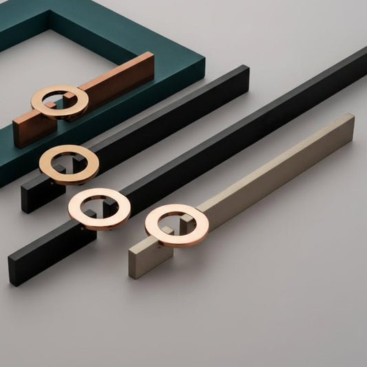 Creatick Modern Cabinet Handle, Door Handle Black | Gold (AL-78)