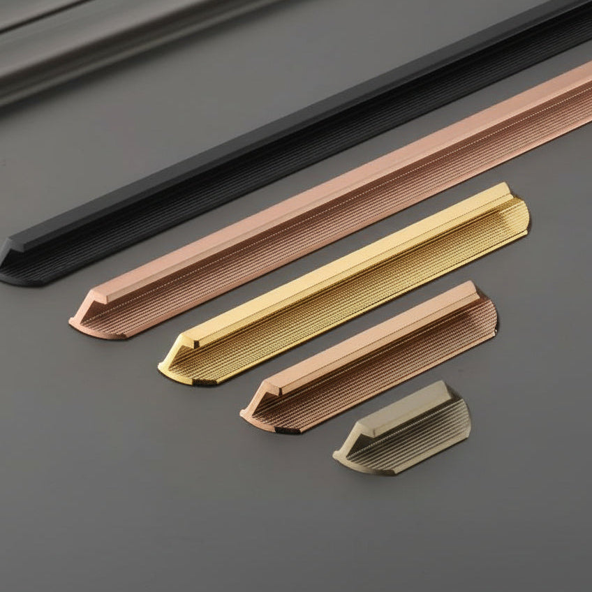 Creatick Modern Cabinet Handle, Door Handle Black, Gold, Rose (AL-84)