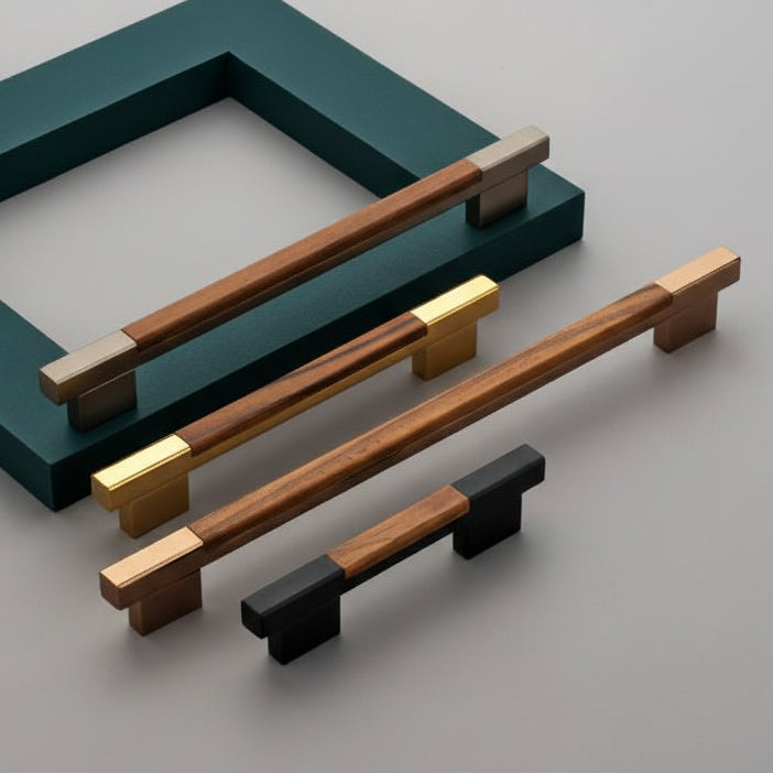 Creatick Modern Cabinet Handle, Door Handle Black, Gold, Rose Gold (AL-323)