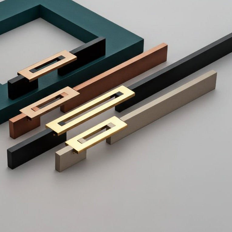 Creatick Modern Cabinet Handle, Door handle Black | Gold (AL-77)