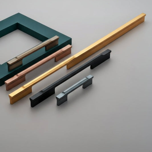 Creatick Modern Cabinet Handle, Door handle Black, Rose (AL-66)