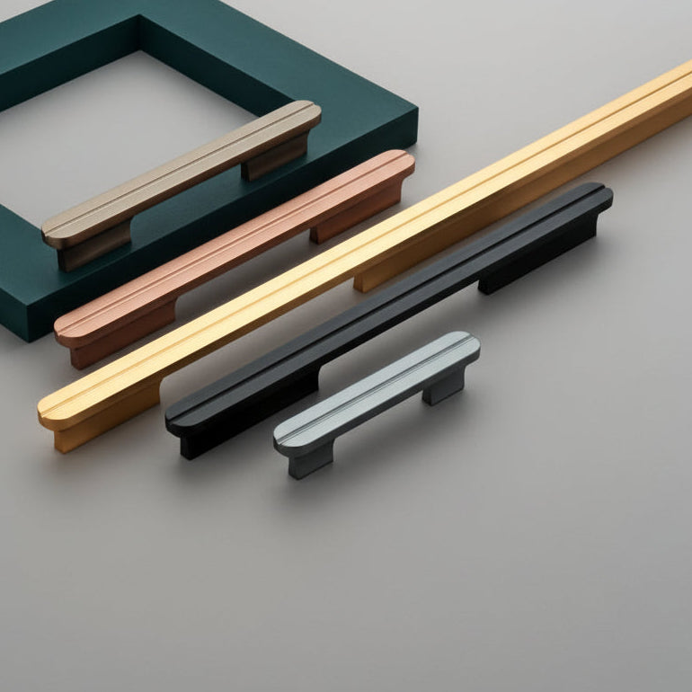 Creatick Modern Cabinet Handle, Door handle Black, Satin, Rose Gold (AL-75)