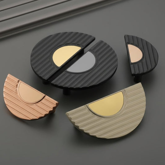 Creatick Modern Conceptual Door Handle Black | Gold, Black | Rose Gold, Black (DH-106)