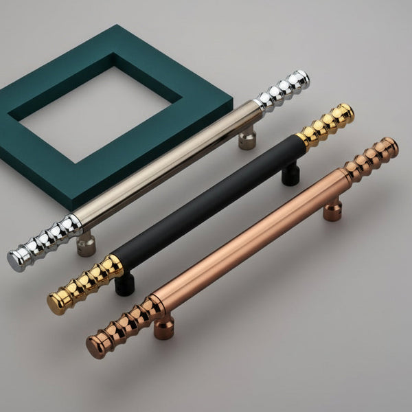 Creatick Modern Door Handle Black | Gold, PVD Rose Gold (DH-67)