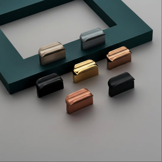 Creatick Modern Knob Black, Rose Gold, Satin, Gold (KB-41)