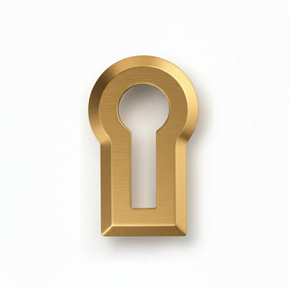 Cupboard Key Hole Satin, Antique Brass, Black, Rose Gold, Gold (Brass)