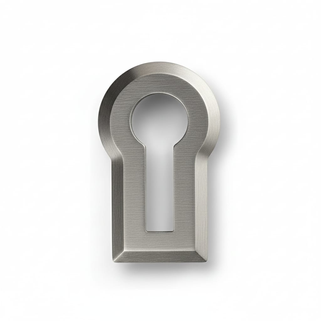 Cupboard Key Hole Satin, Antique Brass, Black, Rose Gold, Gold (Brass)