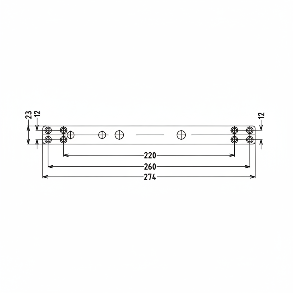 Enox Slim 23 mm Concealed  Door Closer 45 kg Capacity, max door wodth 850 mm (ITS 2302)
