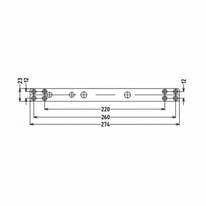 Enox Slim 23 mm Concealed  Door Closer 45 kg Capacity, max door wodth 850 mm (ITS 2302)