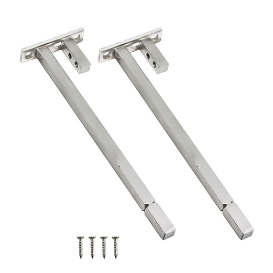 F Bracket for Glass Shelf / Shelves (Brass)