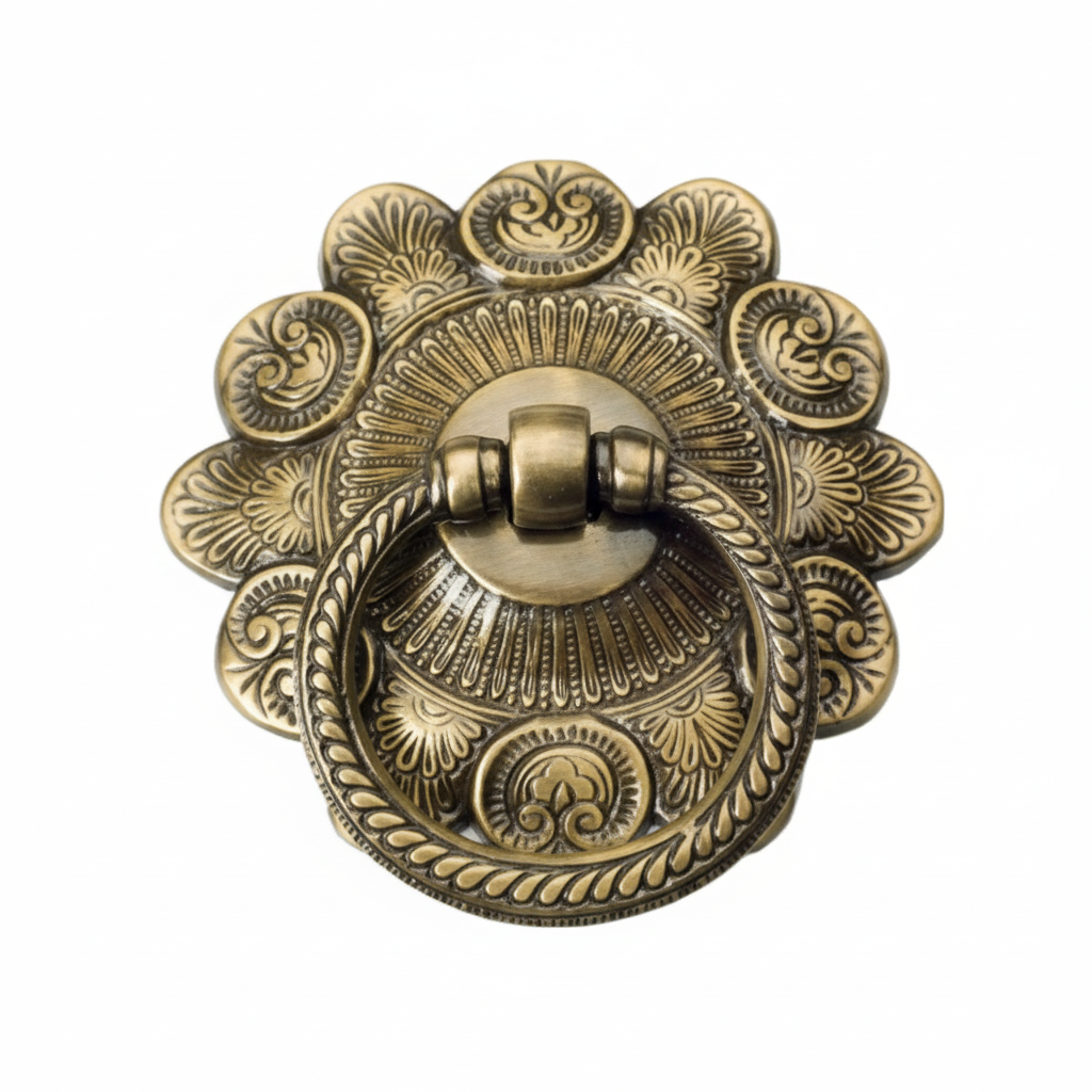 Door Knocker, Drop Handle Antique Brass (Fab 2225)