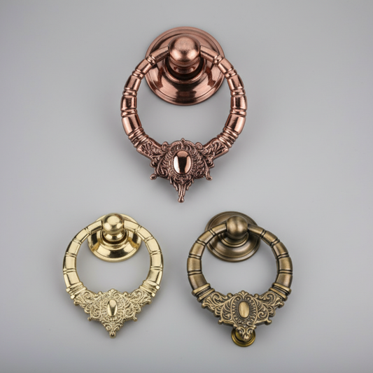 Fab Vintage Door Knocker, Drop Handle, Antique Brass, Gold, Rose Gold (2220)