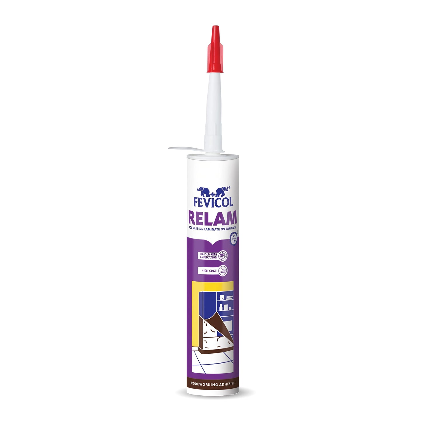 Fevicol RELAM adhesive tube on a white background