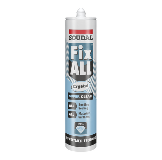 Soudal Fix All Crystal Super Clear Silicon Sealent ( High Strength)