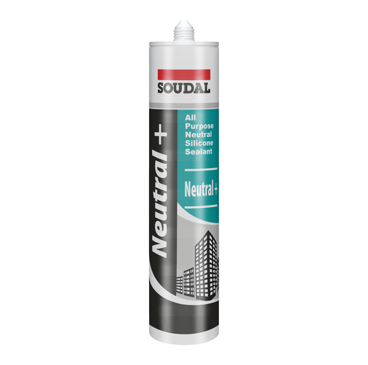 Soudal Neutral+ Silicone Sealant 270ml Clear | Black | White