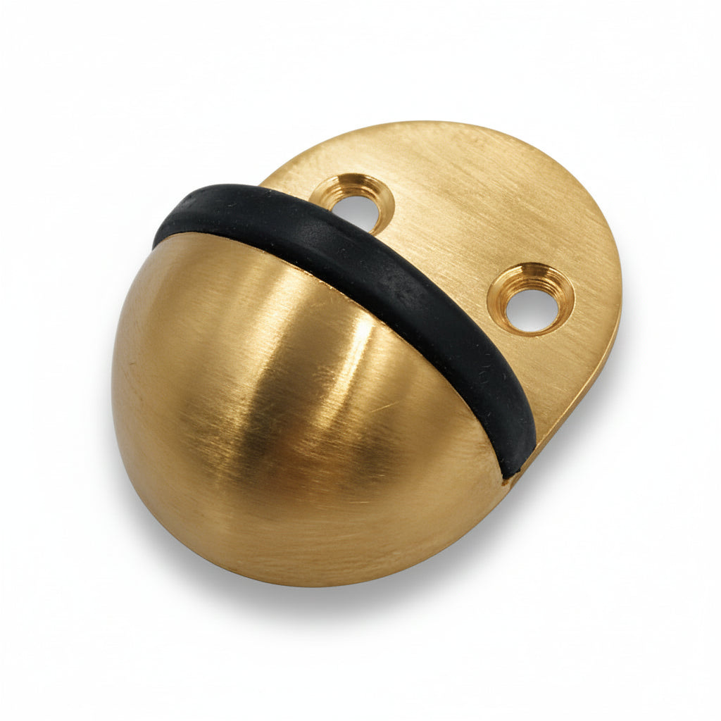 Glass Door Stopper (Antique Brass, Satin, Gold, Black)