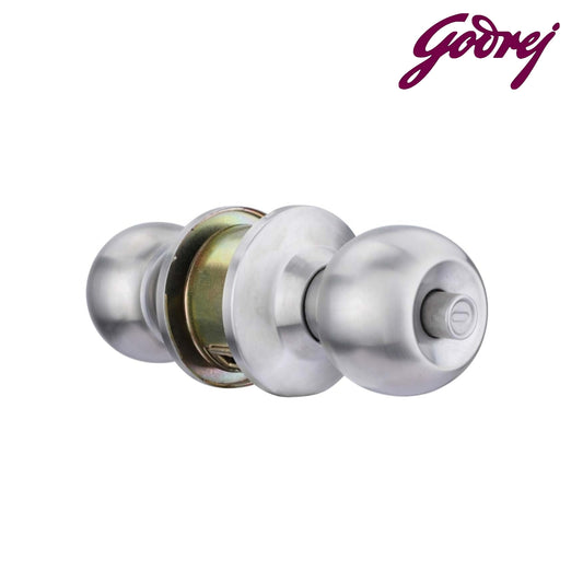 Godrej Cylindrical Lock without Key (for Bathroom) Satin