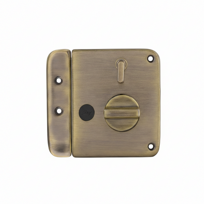 Godrej Tribolt Ultra XL+ | Satin and Antique Brass | 1CK Deadbolt Rim Lock